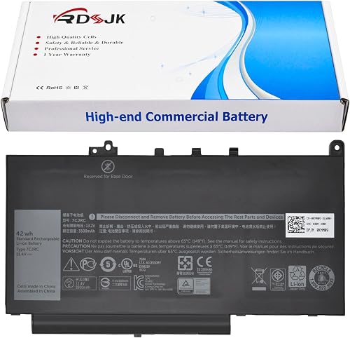 RDSJ 7CJRC Laptop Battery for Dell Latitude 7470 7270 E7270 E7470 Series 21X15 0
