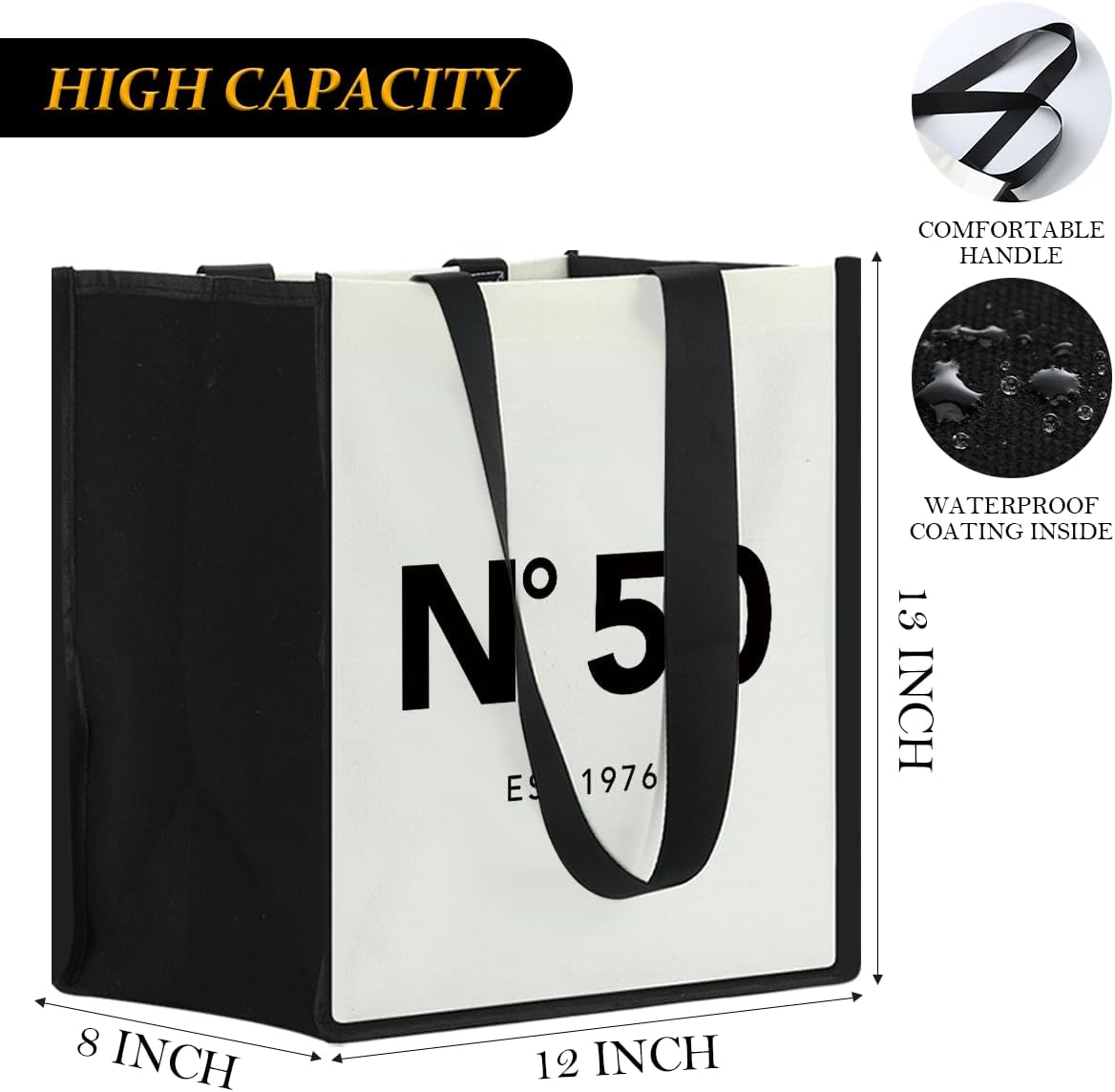 Birthday Gifts for Her Canvas Tote Bag Shopping Bags-2026 - Image 4