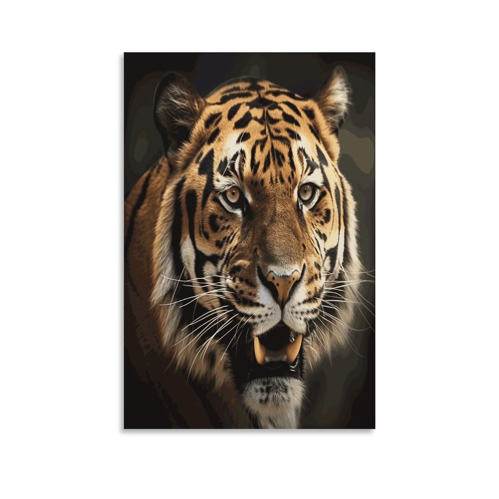 LDGSUPH Tiger Canvas Wall Art Prints Hangable Decor Painting for Wall Prints Painting Artwork Modern Decorative Artwork Ready to Hang Wall Pictures for Home Decor 24x36inch(60x90cm)