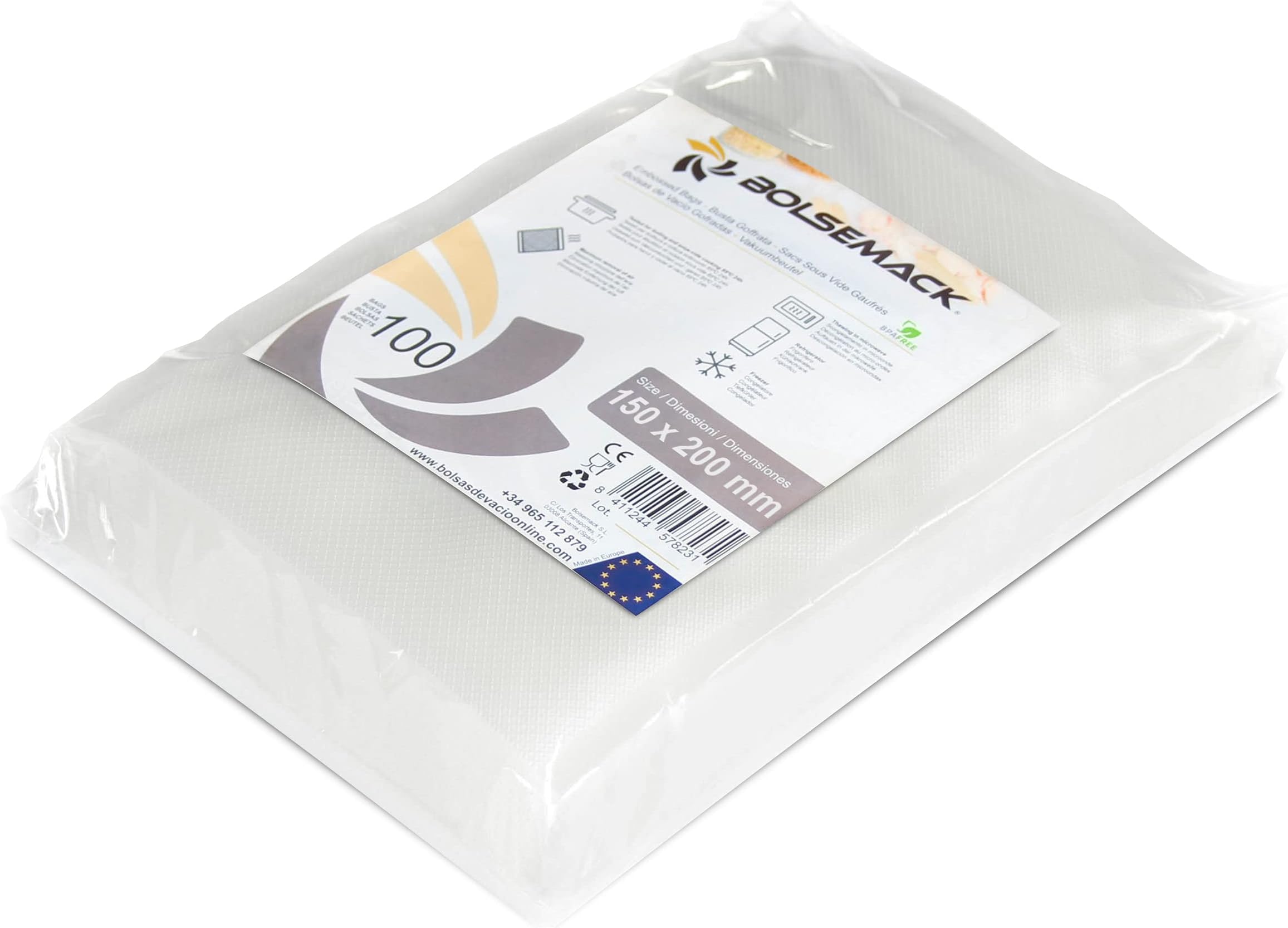 Embossed Vacuum Pouches 150x200 (100 pcs).