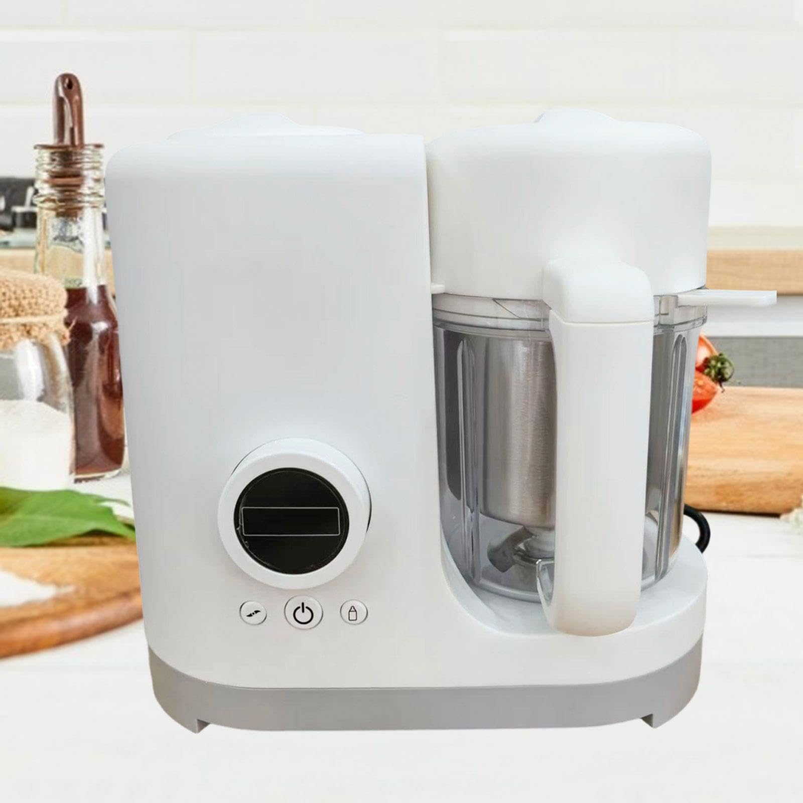 Babybrei Zubereiter Babynahrungsküchenmaschine Dampf Und Püriermixer mit Sicherer Zubereitung Und Einfachem Zusammenbau für Haushalt Und Kinderernähr