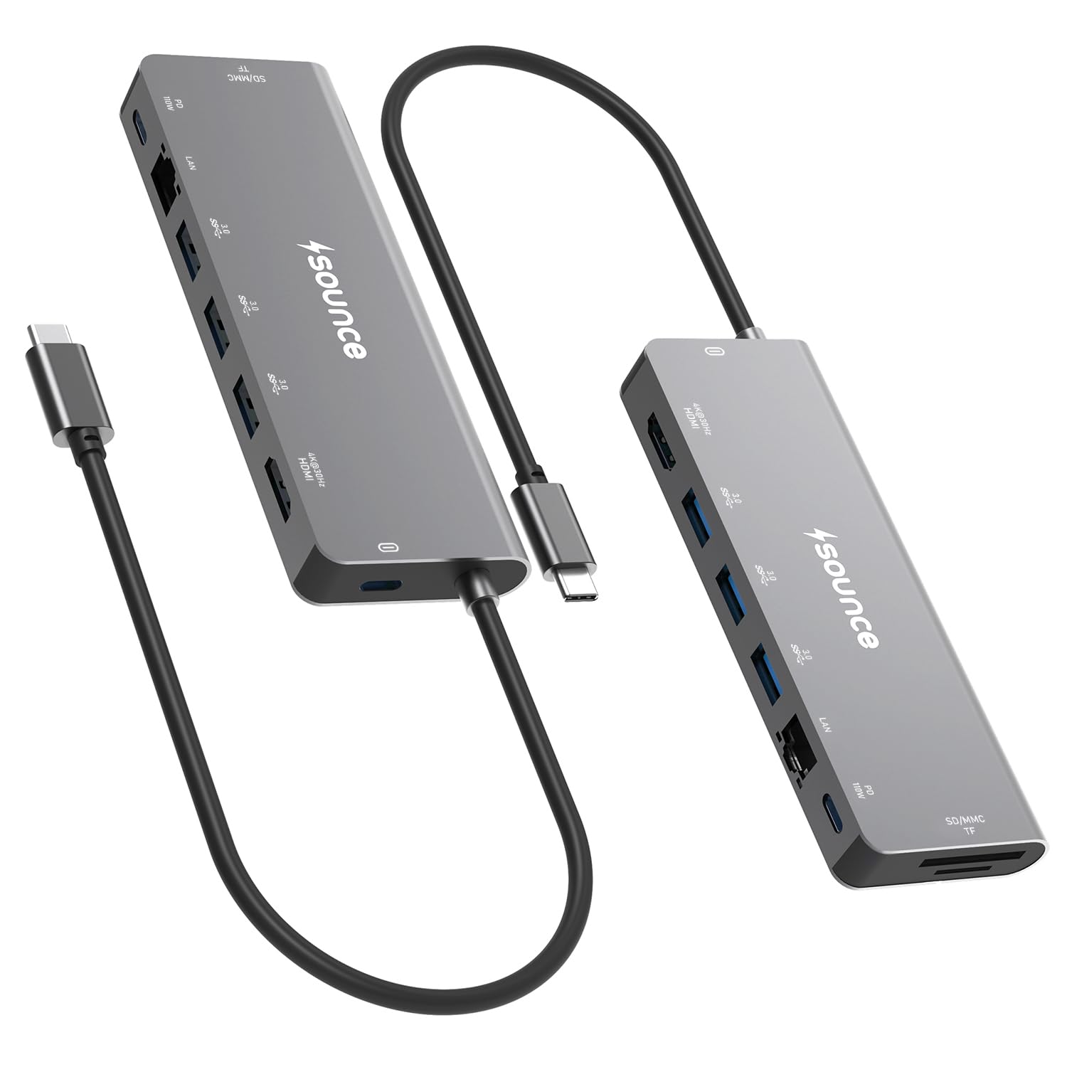 See full amazon price history chart for Sounce 9 in 1 USB Type C Hub Multiport Adapter with 4K@30Hz HDMI, Type C PD 60W Data Transfer, SD/TF Card Reader, USB A 3.0/2.0 Port, 1000mbps RJ45 LAN for MacBook, Laptop and Other Type C Devices Sounce 9 in 1 USB Type C Hub Multiport Adapter with 4K@30Hz HDMI, Type C PD 60W Data Transfer, SD/TF Card Reader, USB A 3.0/2.0 Port, 1000mbps RJ45 LAN for MacBook, Laptop and Other Type C Devices (B0CRP8DK3C) Amazon Price History, Amazon Price Tracker