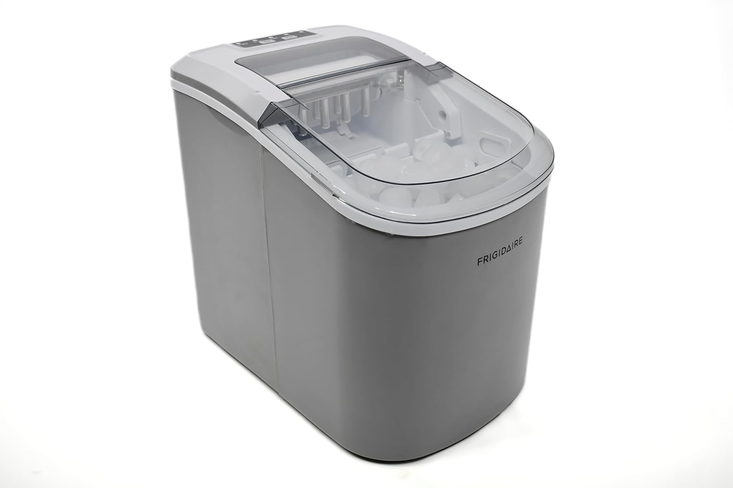 Frigidaire EFIC118-SILVER-KL Ice Maker Machine, Compact Countertop, Silver