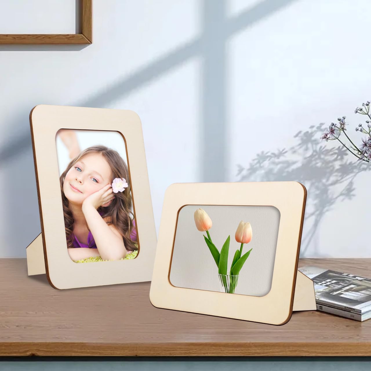 Amazon.co.jp: Cabilock 6個 6 Diy 手作りフォトフレーム 6 インチ (6