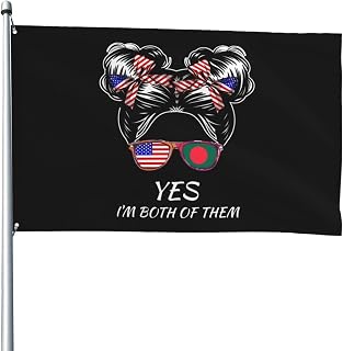 Bangladeshi American Half Flag Girl USA Bangladesh 4x6 Ft Flags Perfect Events Celebrations Outdoor Promotions Durable Material Outdoor Display