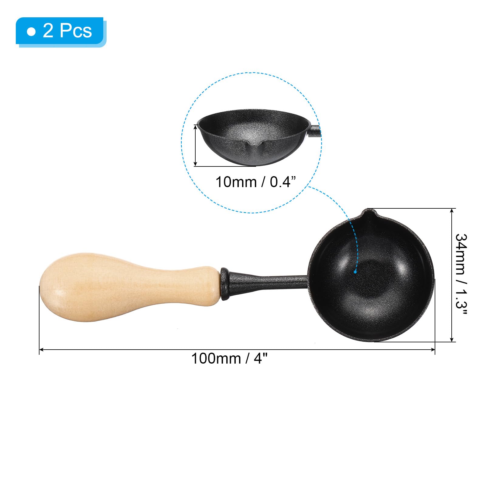 PATIKIL 4" Wax Seal Spoon - Image 2