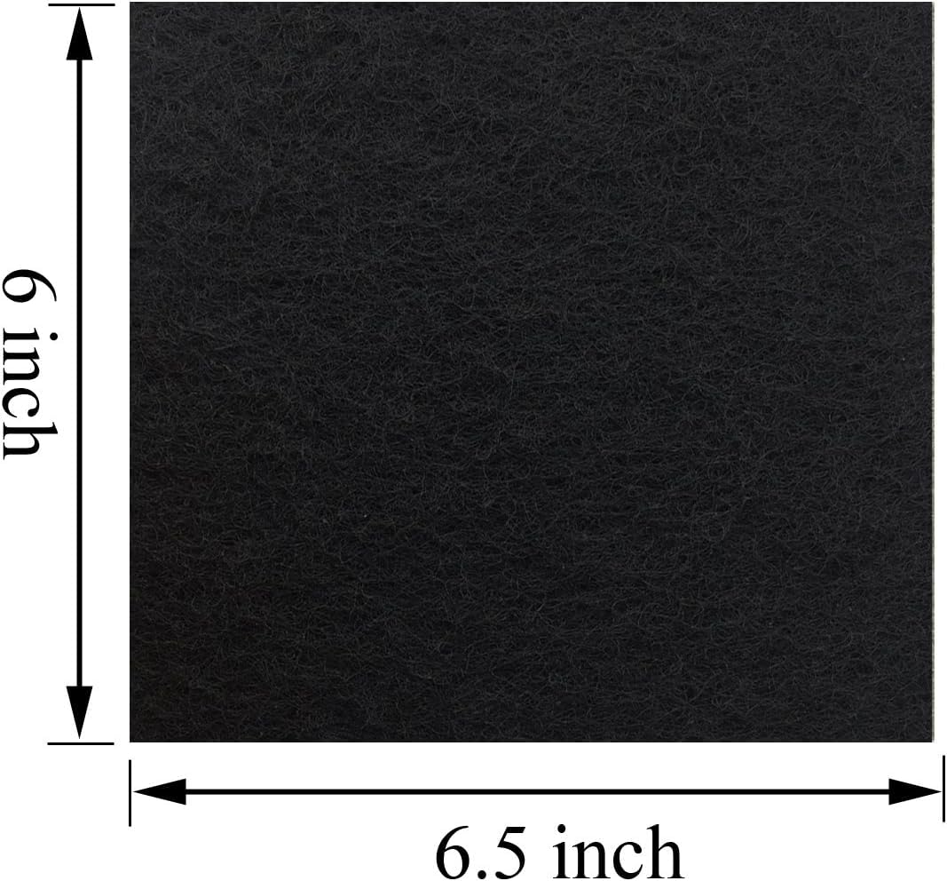 CFS 12 Pack Cat Litter Box Charcoal Filters Compatible with Hooded Cat Litter Box, 6 x 6.5Inch Replacement Activated Carbon Premium Odor Filters for Hooded Cat Litter Boxes and Pans, Black - image 2