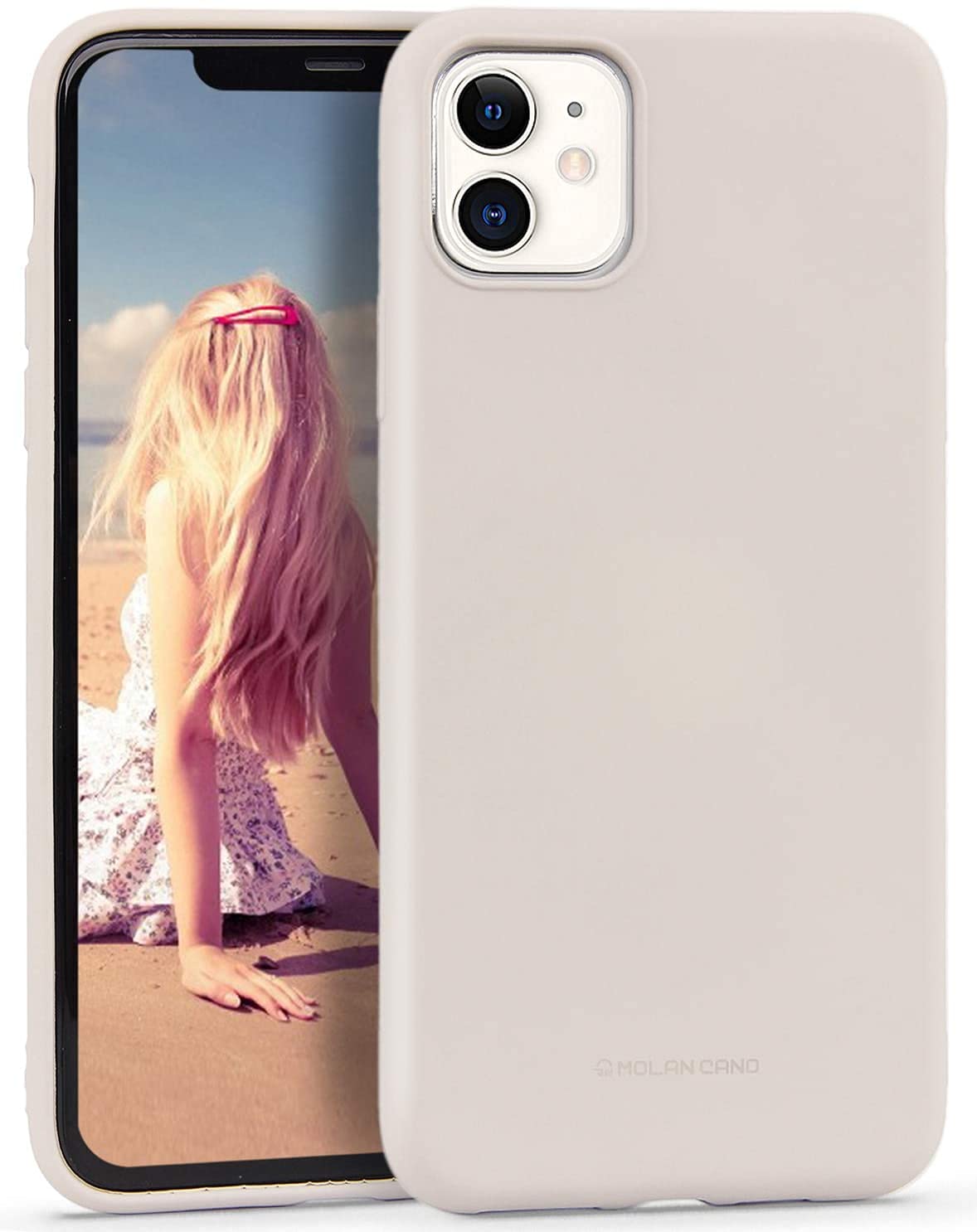 IMIKOKO Silikon Hülle Für IPhone 15 Pro – Matt Beige | Ultra-dünn & Stoßfest | 4-lagiger Schutz | Kratzfest