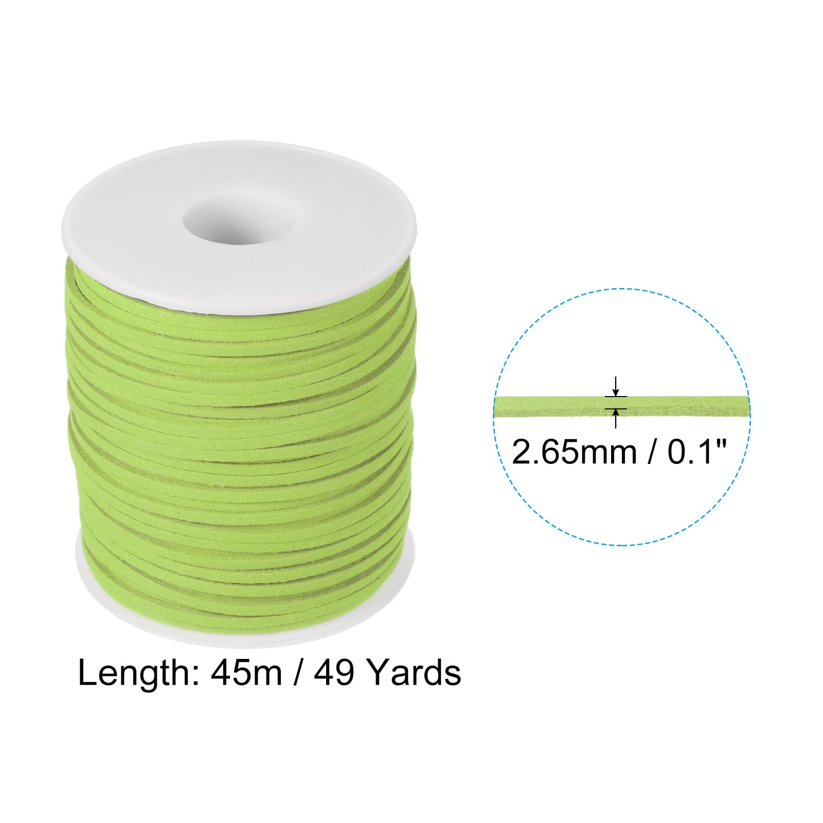 PATIKIL 0.1" x 49 Yards Suede Lace Cord - Image 2