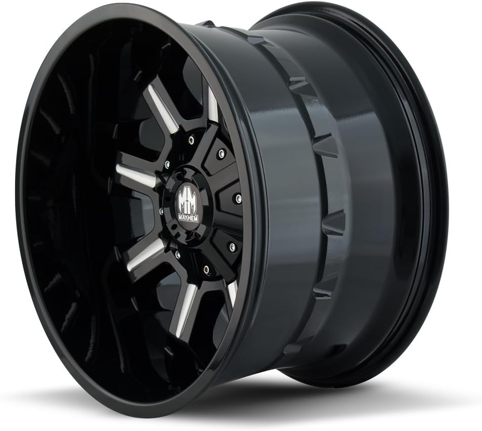 Mayhem 8105-8997M18 Combat 8105 Gloss Black/Milled Spokes 18X9 5-150/5-139.7 18mm 110mm