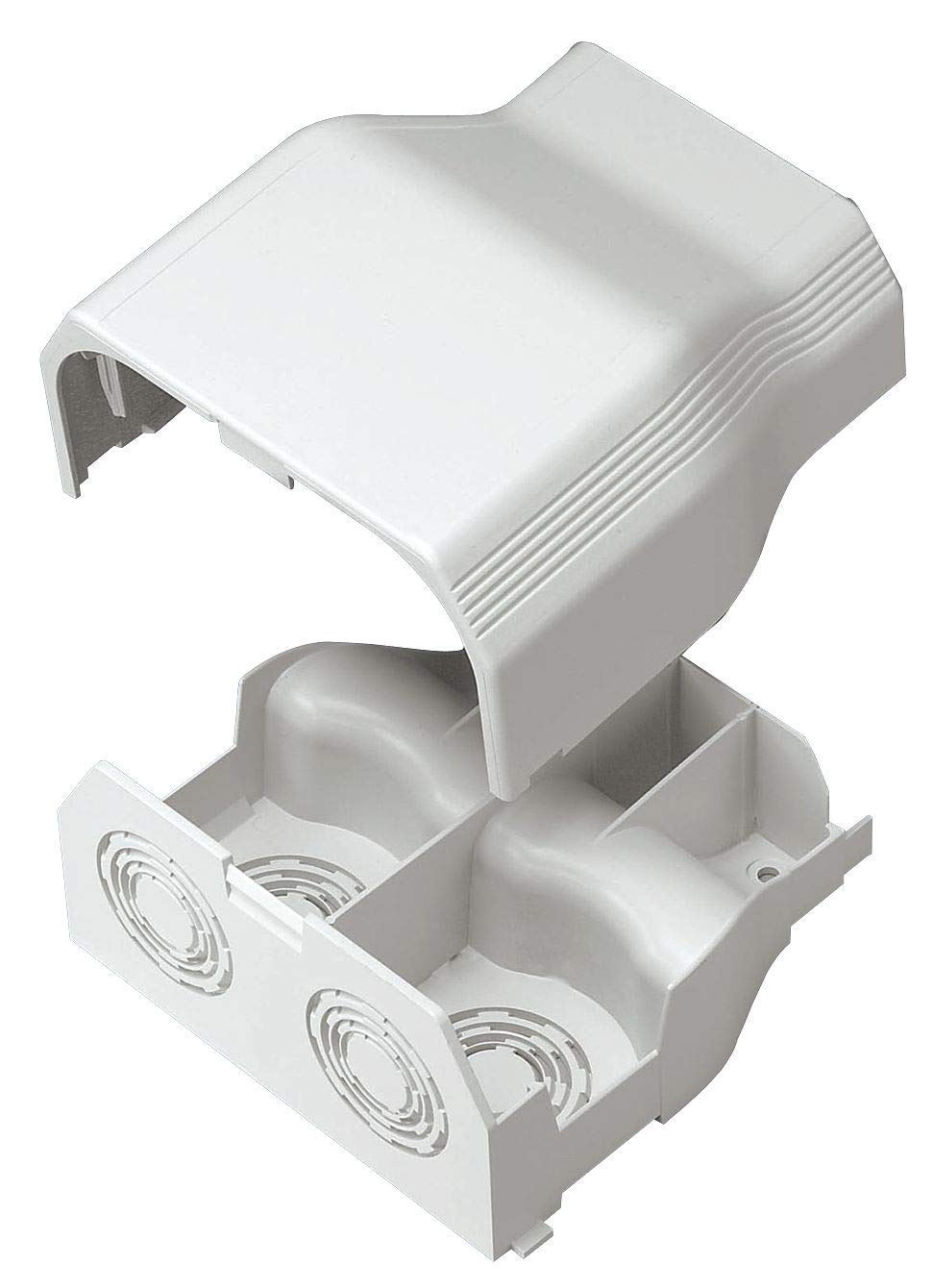 Panduit T70EEIW Power Rated Raceway Entrance End Fitting, Off White