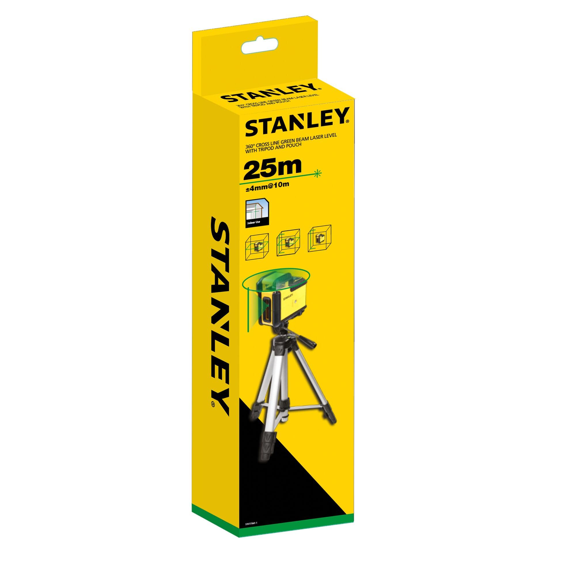Stanley - KIT NIVEAU LASER 360° CROSS360 VERT +TREPIED - STHT77641-1 Jaune
