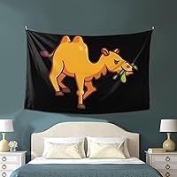 Vista 4 de LIFANGMI Camels Are Grazing Tapestry Wall Hanging 60x40 Inch Bedroom Living Room Dormitory Home Decoration Wall Tapestry