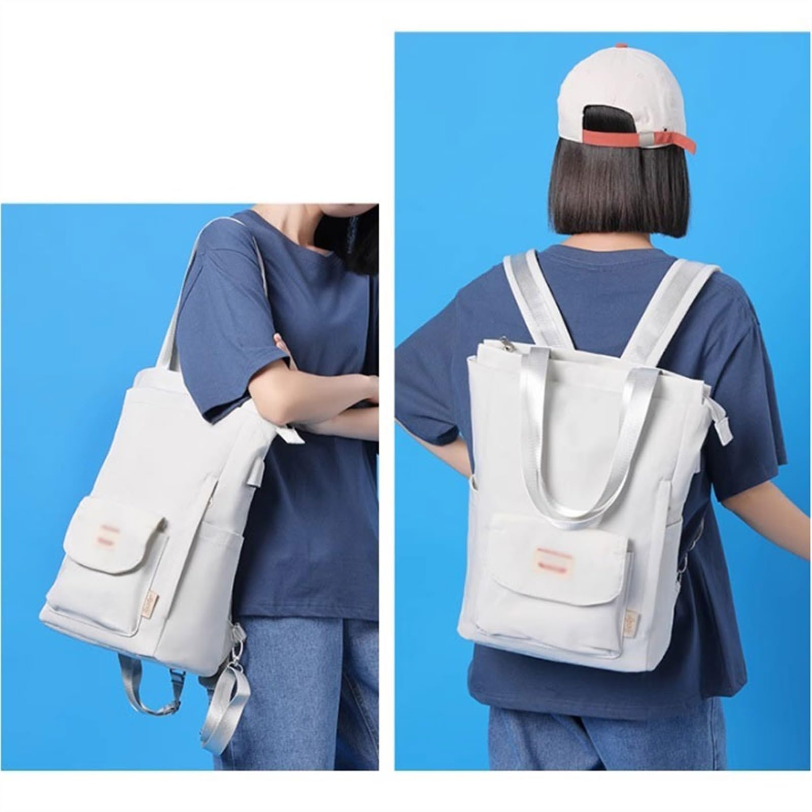 Ufficio Borsa a tracolla di grande capacità multifunzionale for laptop da 15,6 pollici antiurto casual Zaini for studenti Cartella