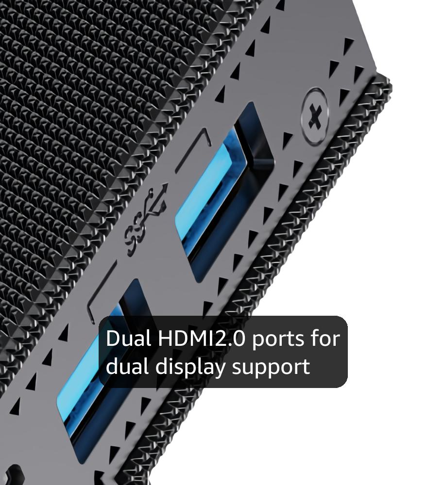 MeLE Fanless Mini PC Stick PCG02 Pro N5100 8GB/256GB, WiFi5 USB PD3.0, Micro Computer Desktop Dual HDMI, Gigabit Ethernet BT5.1, Compact SFF on Business Office Industrial IoT Home