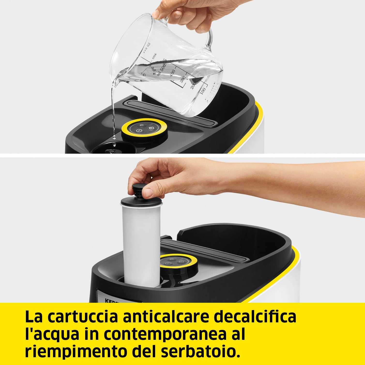 KÄRCHER Pulitore a Vapore SC 3 Deluxe, Pressione 3,5 bar, Riscaldamento 30 sec, Potenza 1.900 W, Area di Lavoro 75 m², Serbatoio da 1L, Include kit pulizia pavimenti e filtro anticalcare