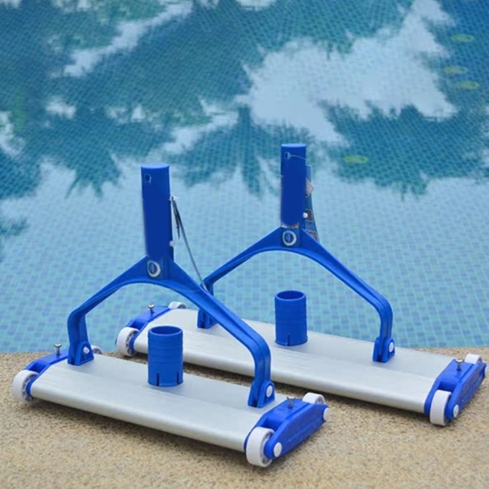 Cabezal de aspiradora de piscina de 14 pulgadas, limpiador de succión de aluminio ligero para piscinas de hormigón con manguera estándar para fregar suelos eficientes