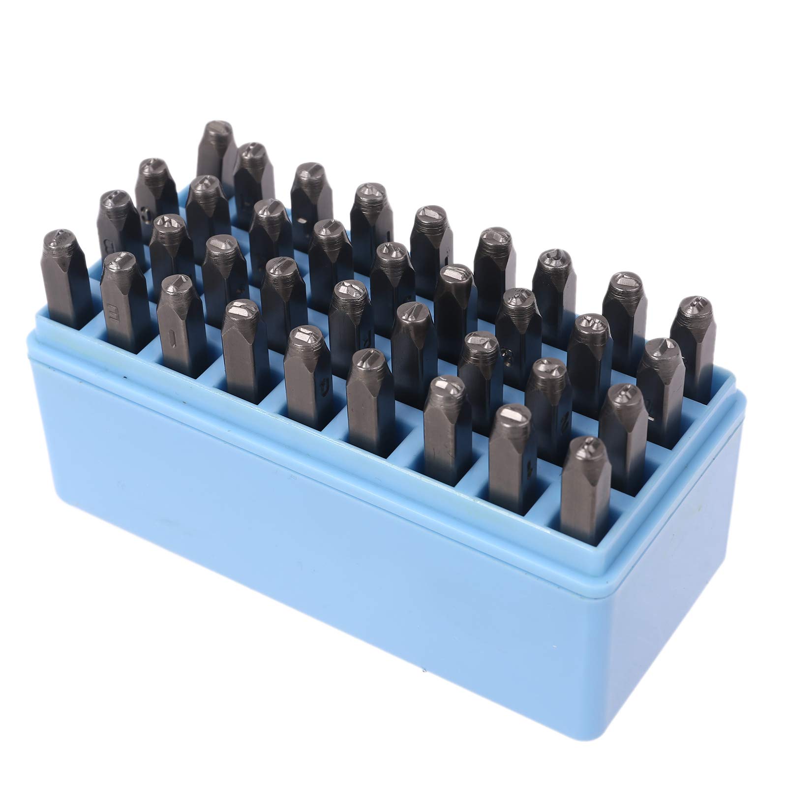 36-teiliges Metall-Stempel-Set mit Zahlen-Buchstabe zum Bedrucken von Metallrollenstempeln