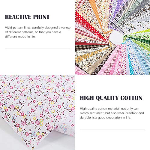 Tissu coton pour masque couture patchwork Elinala bricolage 7 pcs - 3