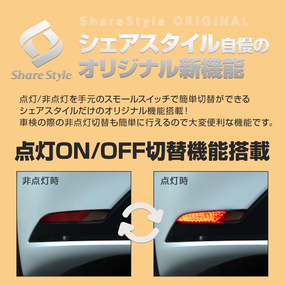 Amazon | シェアスタイル プリウス60系 LEDリフレクター2p 車検