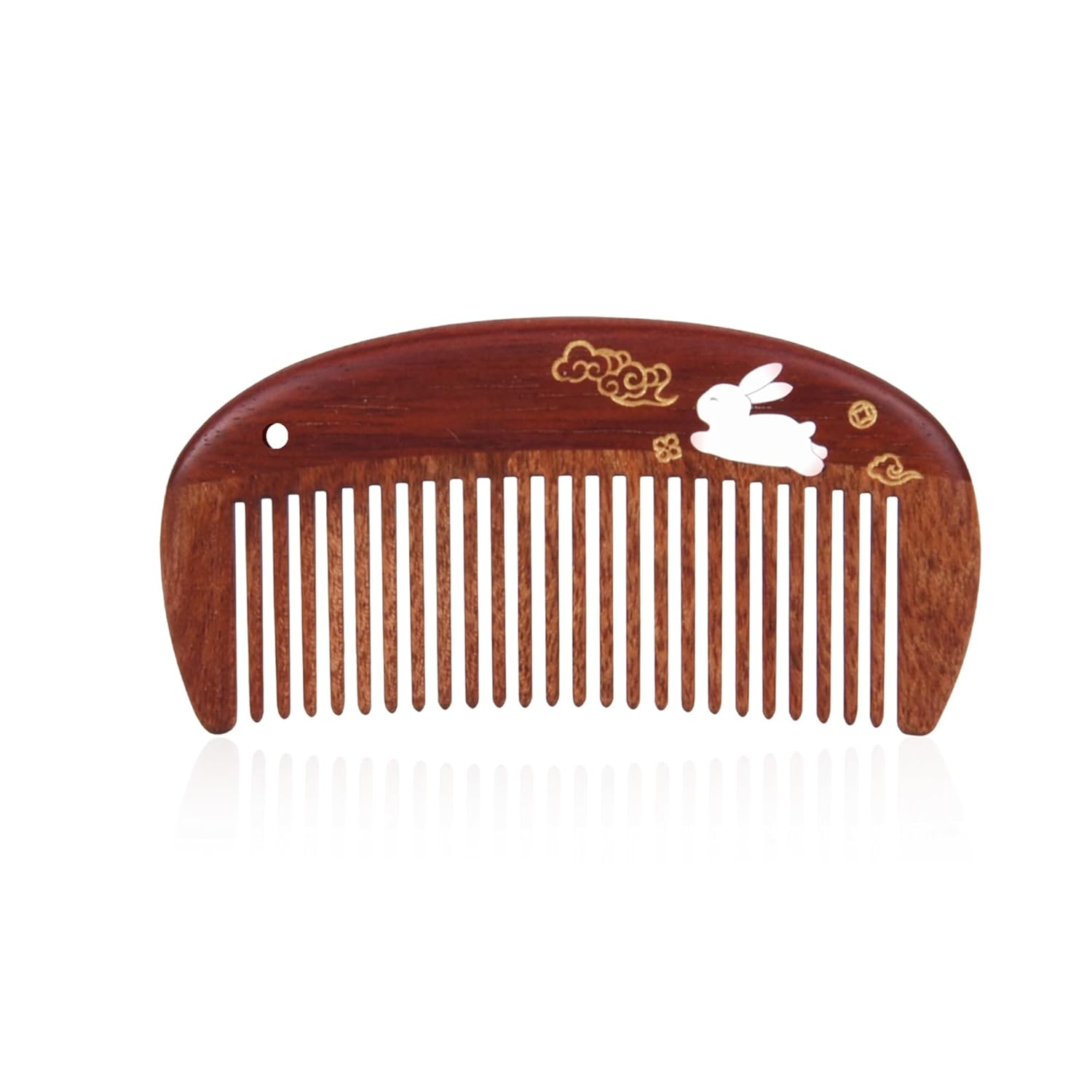 TAN MUJIANG Wooden Hair Comb for Woman Antistatic Scalp Massage 1pc
