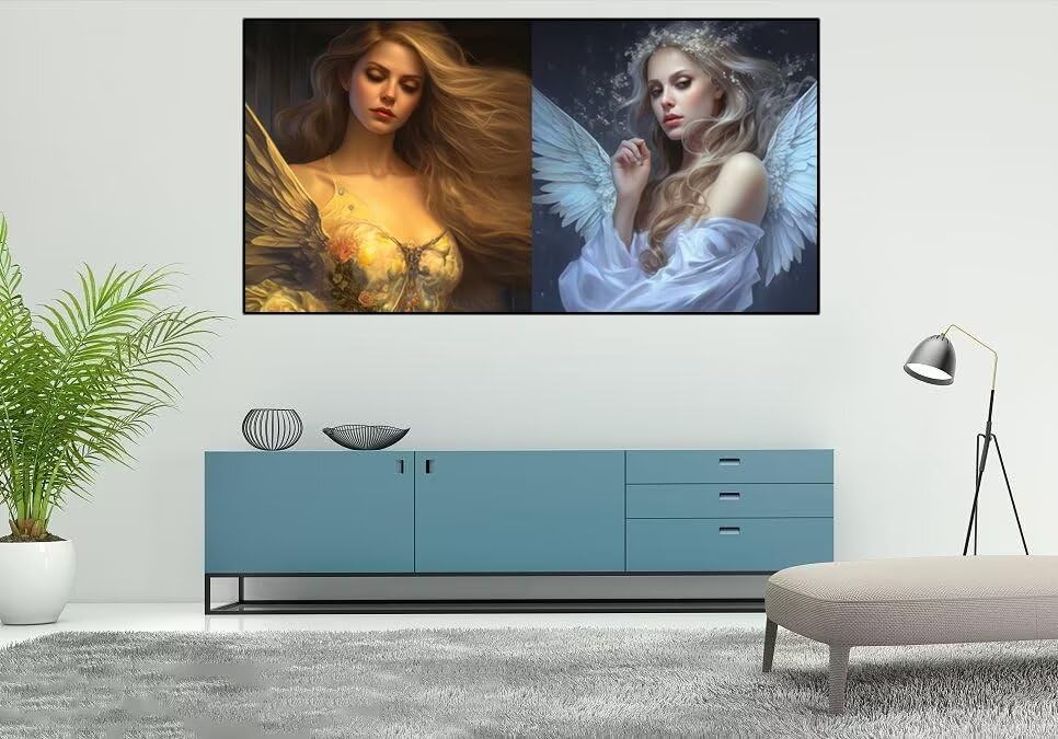 Kits Point de Croix Peinture Diamant Ange 80x160 cm | Le Cadeau Créatif Idéal pour Vos Proches