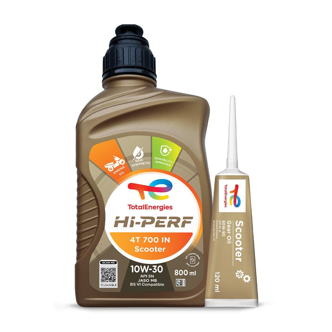 TotalEnergies- Hi-Perf 4T Scooter 10W-30 - API SL, JASO MB | Engine oil for scooter- 800ML-image-26