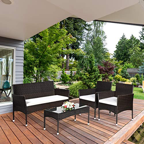 Reviews for Goplus 4Piece Rattan Patio Furniture Set BestViewsReviews