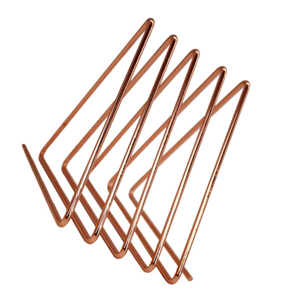 Metall Desktop Bücherregal Magazin Zeitung Buch Halter Rack Neuheit Buchstütze Rose Gold /897