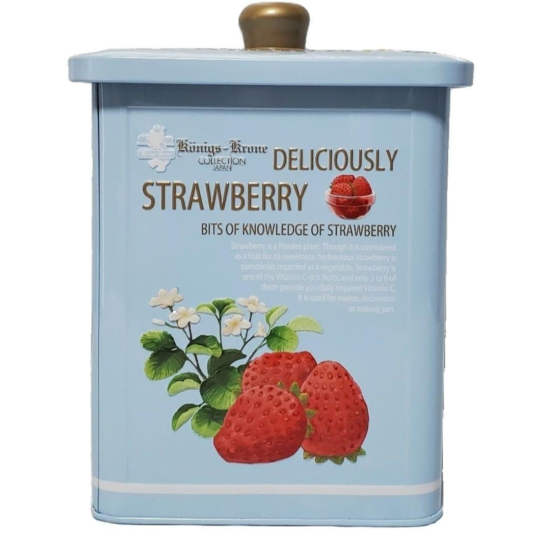 Amazon.co.jp: ケニーヒスクローネ セレブ缶 ブルー お菓子 空き缶