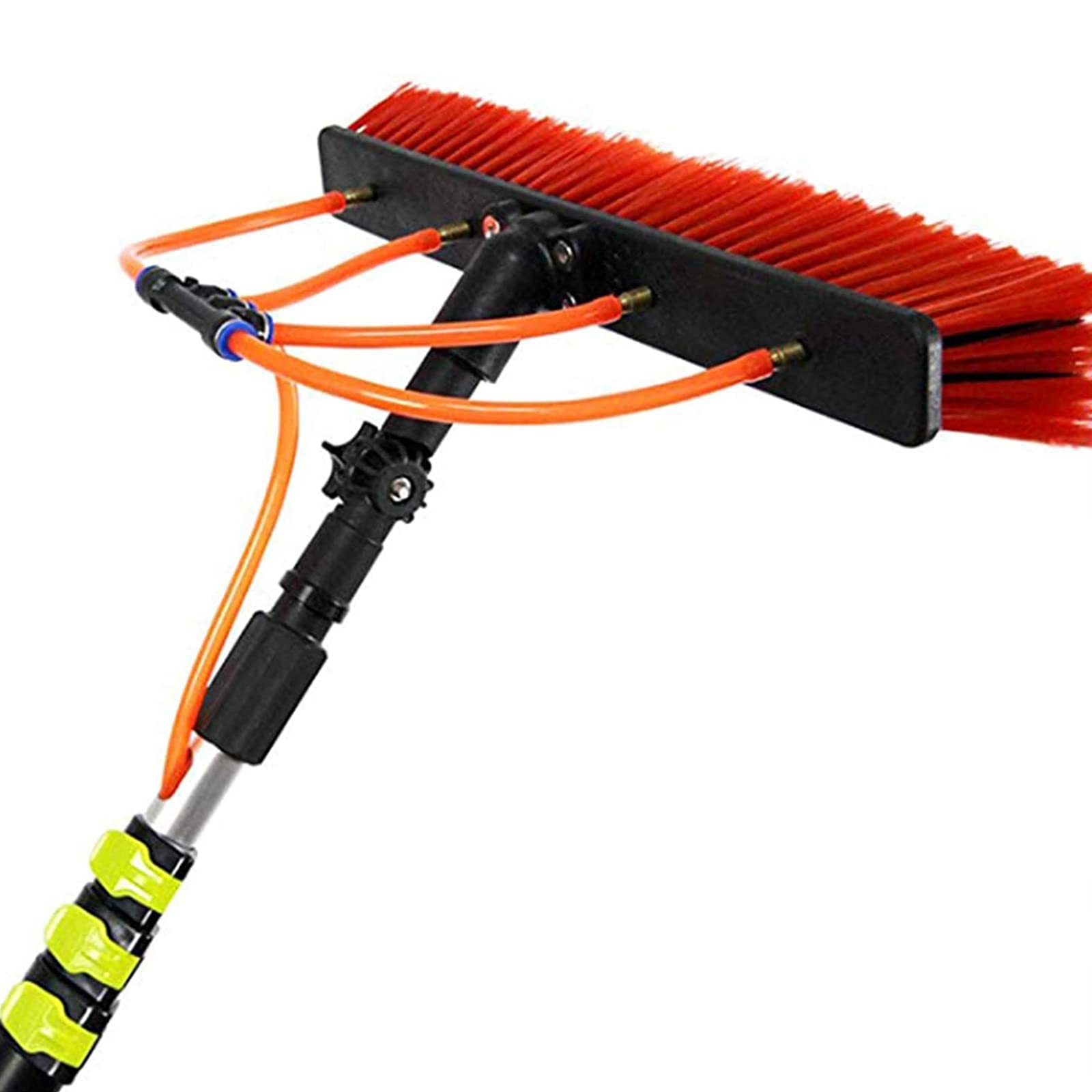 Tige télescopique en alliage d'aluminium anti-trace pour le nettoyage de vitres en hauteur