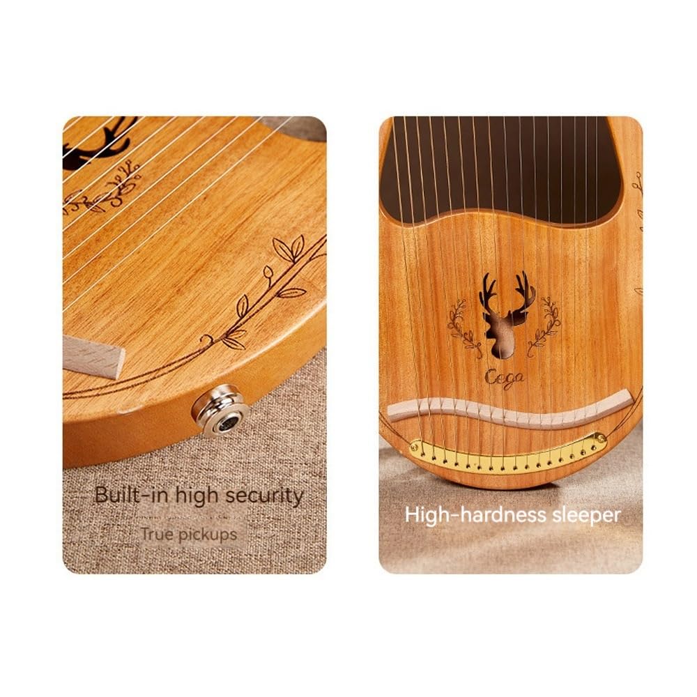 ボックスタイプのハープ Amazon | 16/19弦エレクトリックボックスハープ、ピックアップ