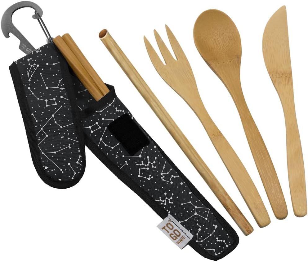 TO-GO WARE GREEN TROPICS Bamboo Cutlery Kit