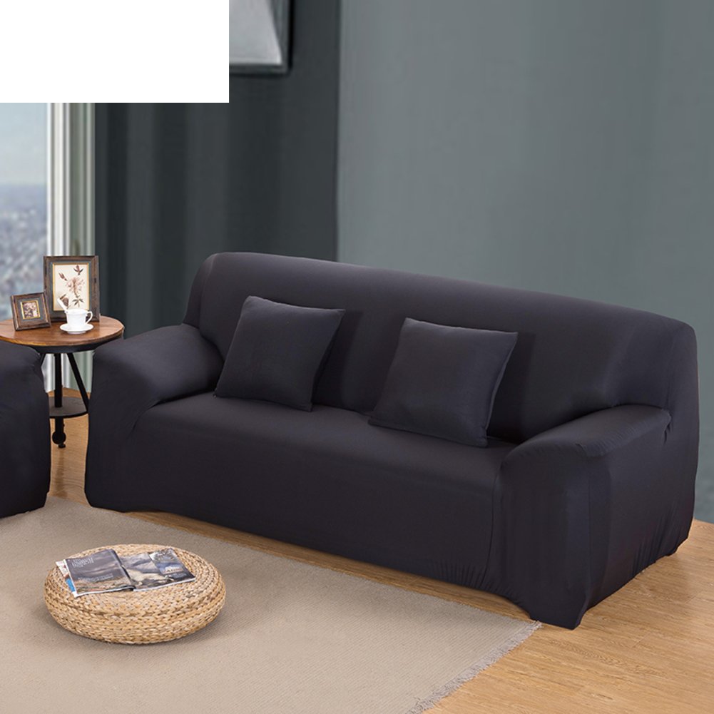 Solid color sofa cover,Sofa cover full cover European fabric sofa cloth furniture protector for 1 2 3 4 cushions sofa-B 190x230cm(75x91inch)