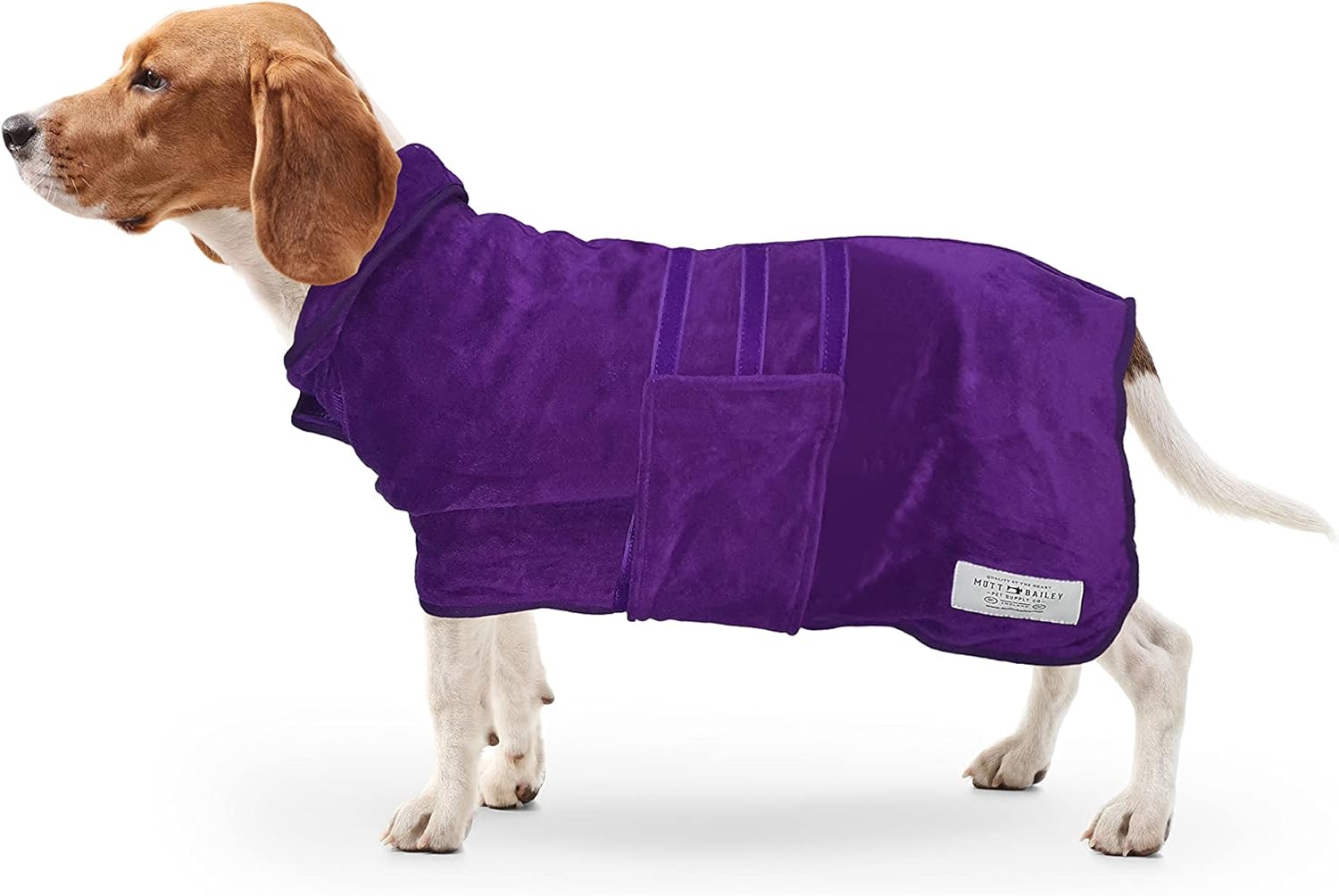 Mutt and Bailey Drying Coat FastDrying Puppy Towel Duel Layer Microfiber Dog Towel Robe