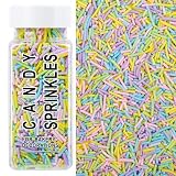 Easter Jimmies Sprinkles, Edible Pastel Sprinkles For Baking Topping, Cupcakes, Cookies, Ice Cream & Cake Decorating, Spring Baby Shower Birthday Party Supplies