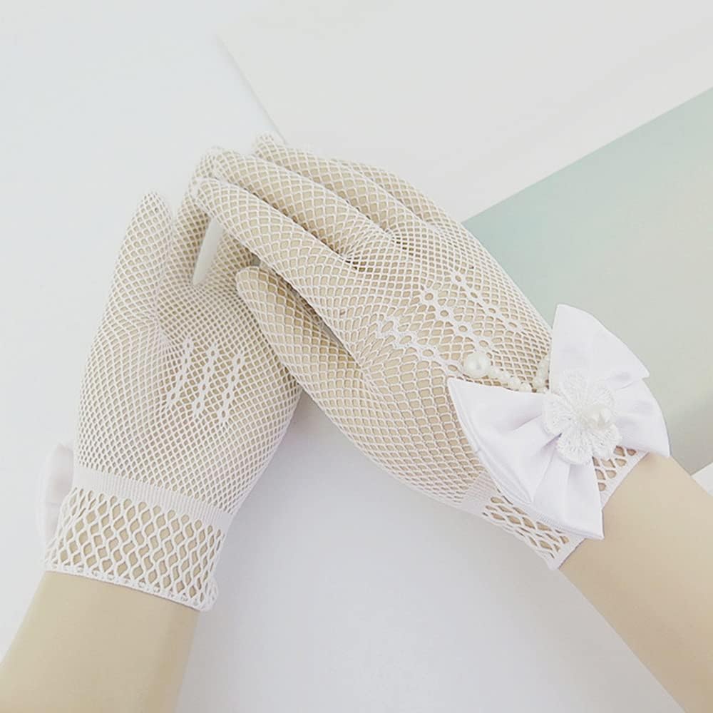 Ribbon Pearl Decoration Party Gloves Party Supplies Accessories Gloves