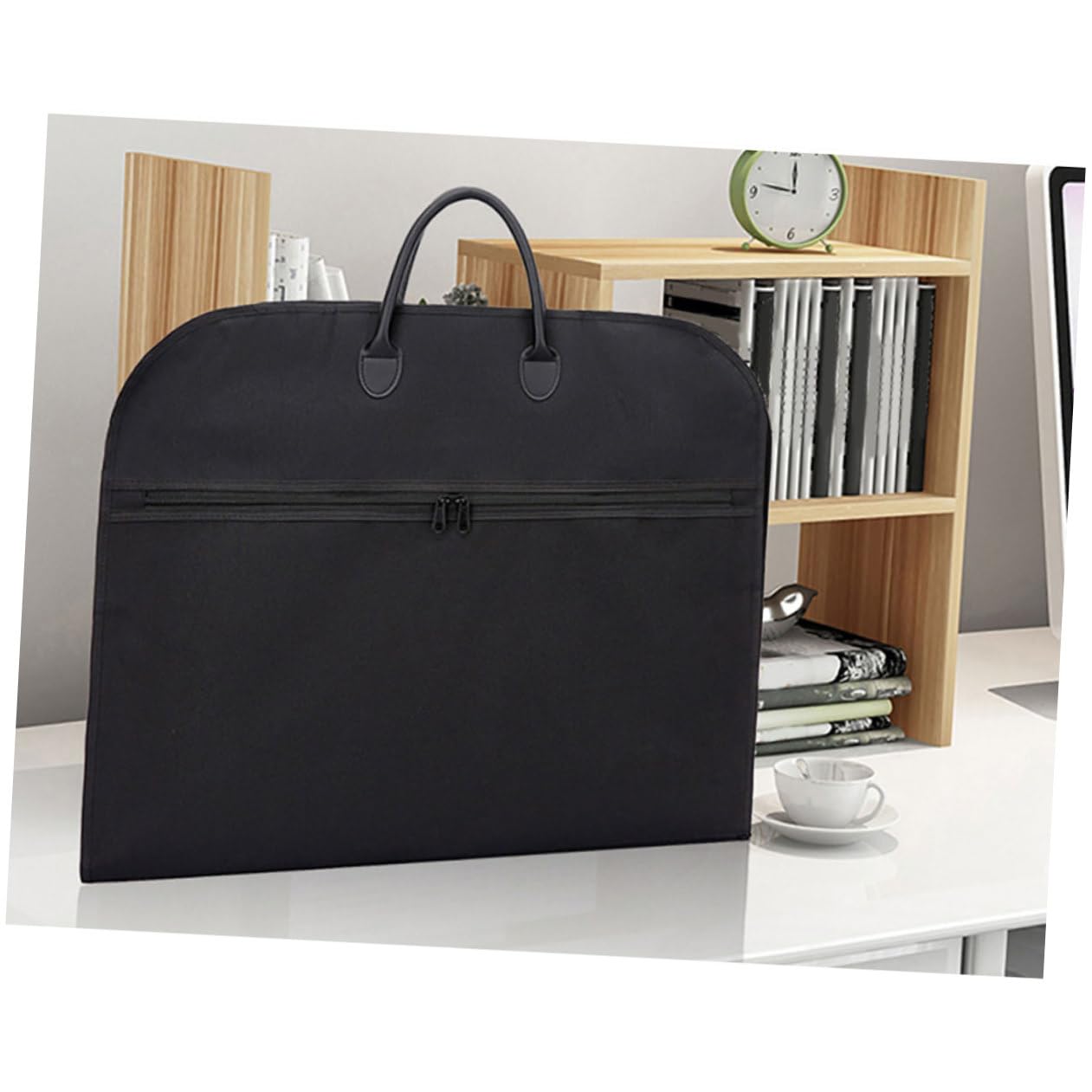jojofuny Porta Abiti da Viaggio Nero Oxford Leggero e Pieghevole Borsa Porta Abiti Comoda e Completi per Viaggi di Lavoro