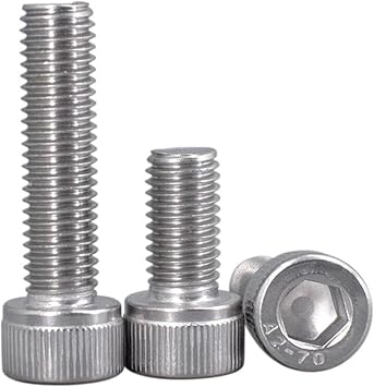 Socket plate screws,Hexagon Head Screws,304 Stainless Steel fine Threads Hexagon Screw, M6M8M10M12 * X0 75X1 0x1 25x1 5, Long Bolt-8 * 1.0 * 502pcs Color 8 * 1.0 * 502pcs  Color 10*1.0*202