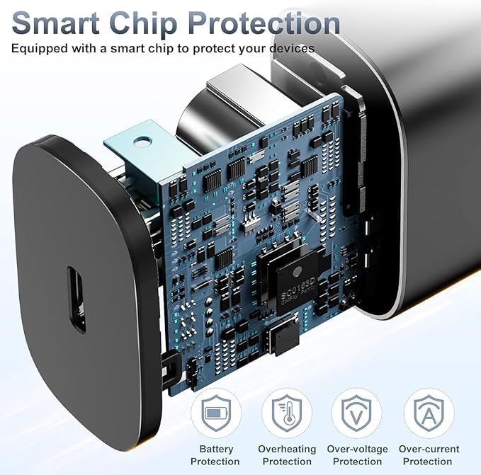 Image of 45W Charger Adapter Compatible for Samsung S20 Ultra S21 Ultra S22 Ultra Super Fast Type-C PD Wall Charging Block Original and Travel gly1349