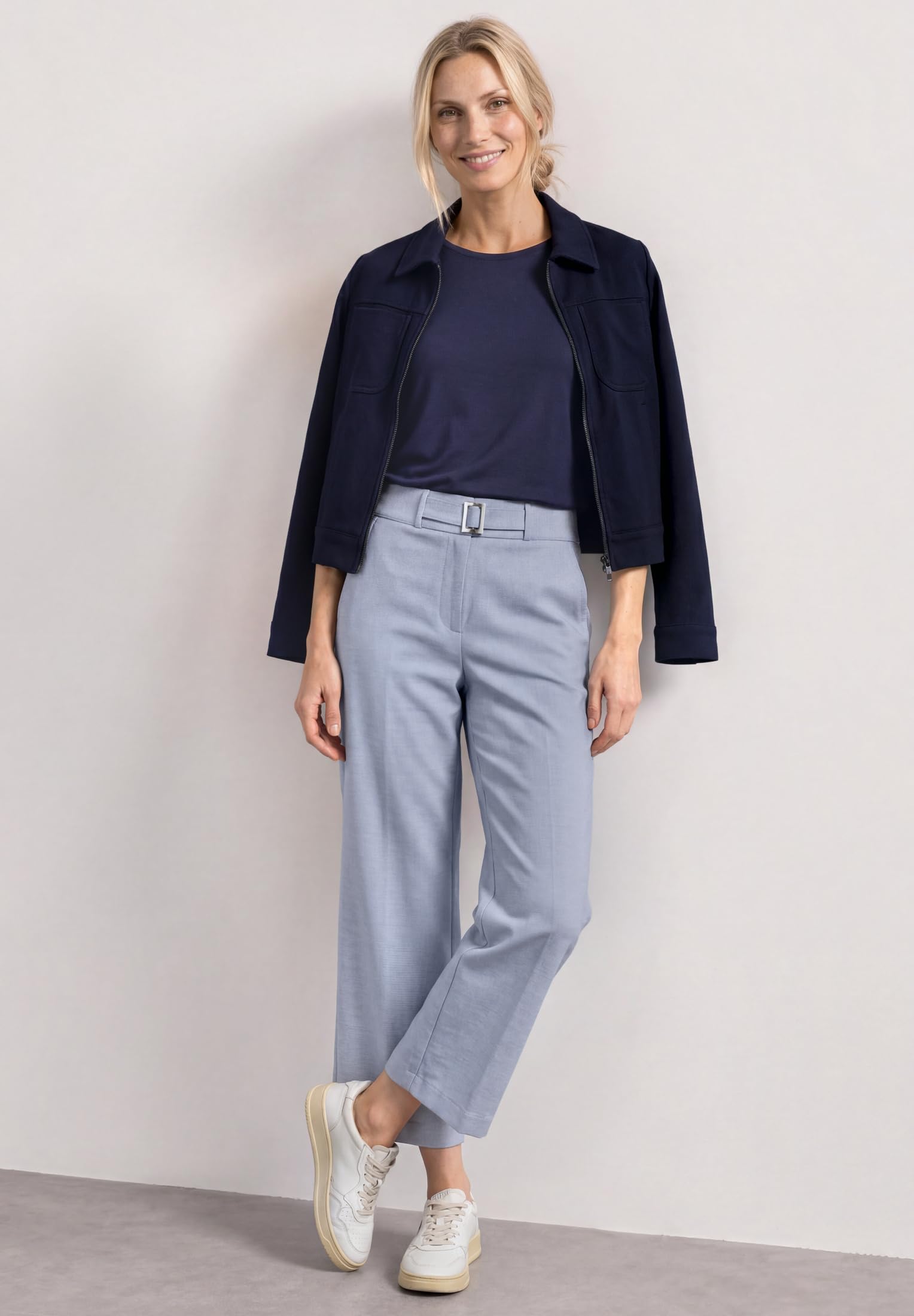 Street One Damen High Waist Culotte mit Schnallendetail 3819380