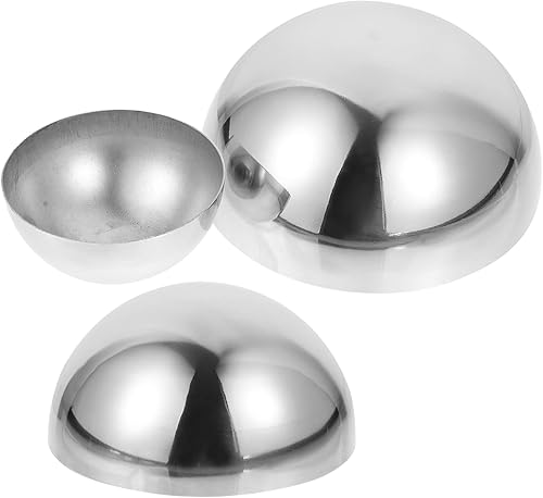 Happyyami Esfera de espejo, esferas de mirar, bola de hemisferio de jardín, bola decorativa hueca media casquillo, globo mirador, media bola