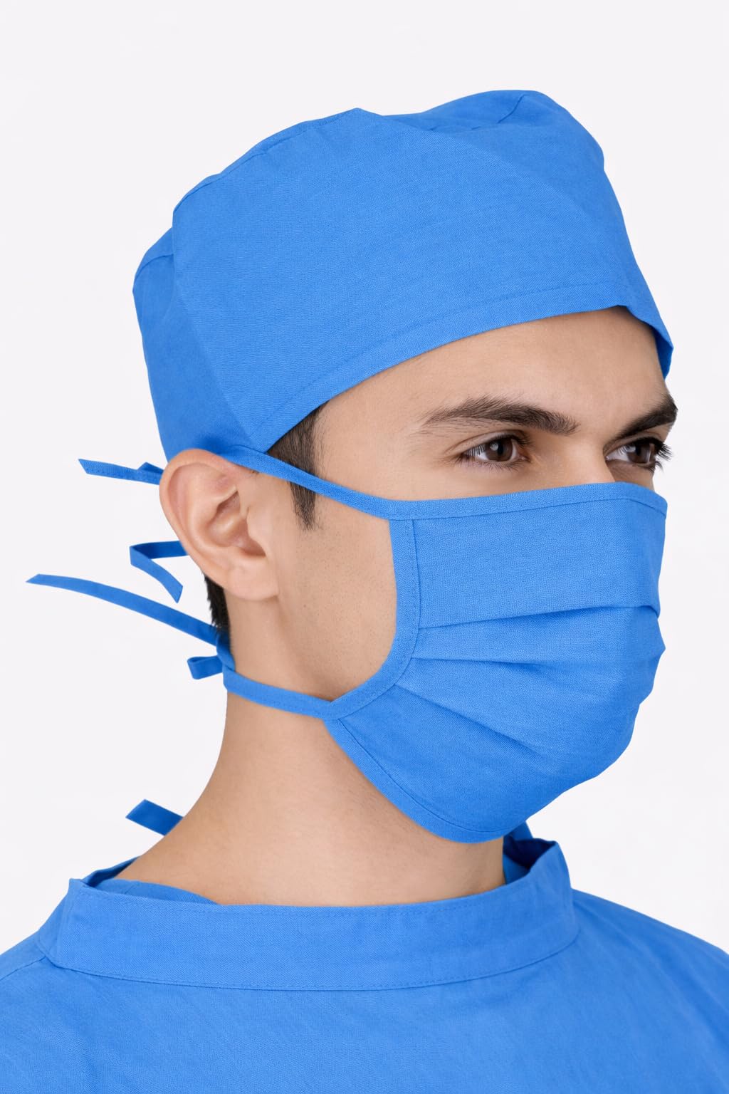 Pure Cotton OT Face Mask, Surgical, Washable, Reusable, Unisex, Free Size, (Pack of 10)-image-41