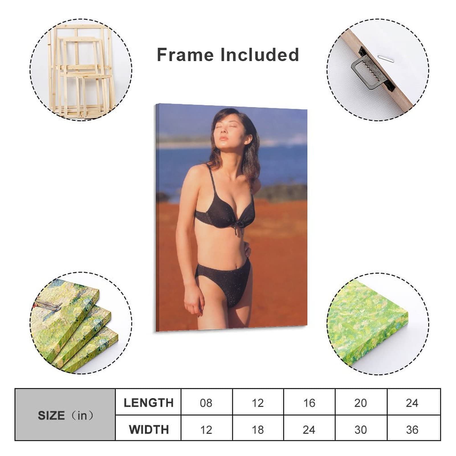 Amazon.co.jp: 伊東美咲水着セクシー写真絵画ポスター 壁飾り