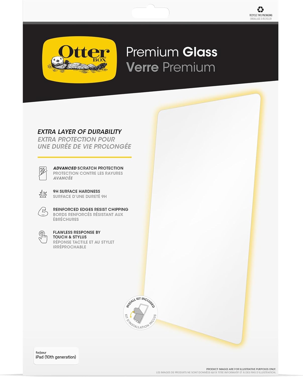 OtterBox Premium Glass Antimicrobrial Screen Protector for iPad (A16) & iPad 10th Gen