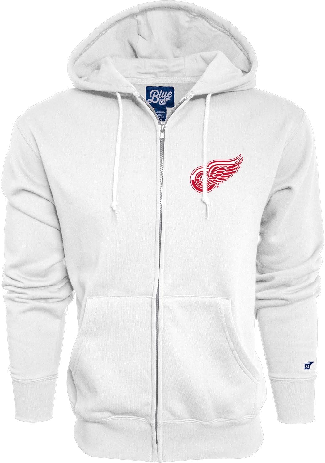 Blue 84 NHL unisex-adult Nhl Officially Licensed Full Zip Hooded Sweatshirt Icon Secondary Color