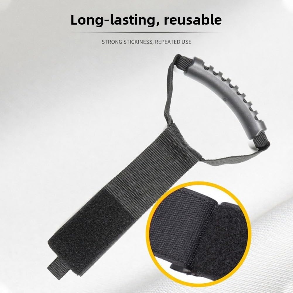Pratiche cinghie di stoccaggio per tubi da giardino e cavi, in nylon resistente, per garage, barca e uso esterno, nero, confezione da 2 (XXL)