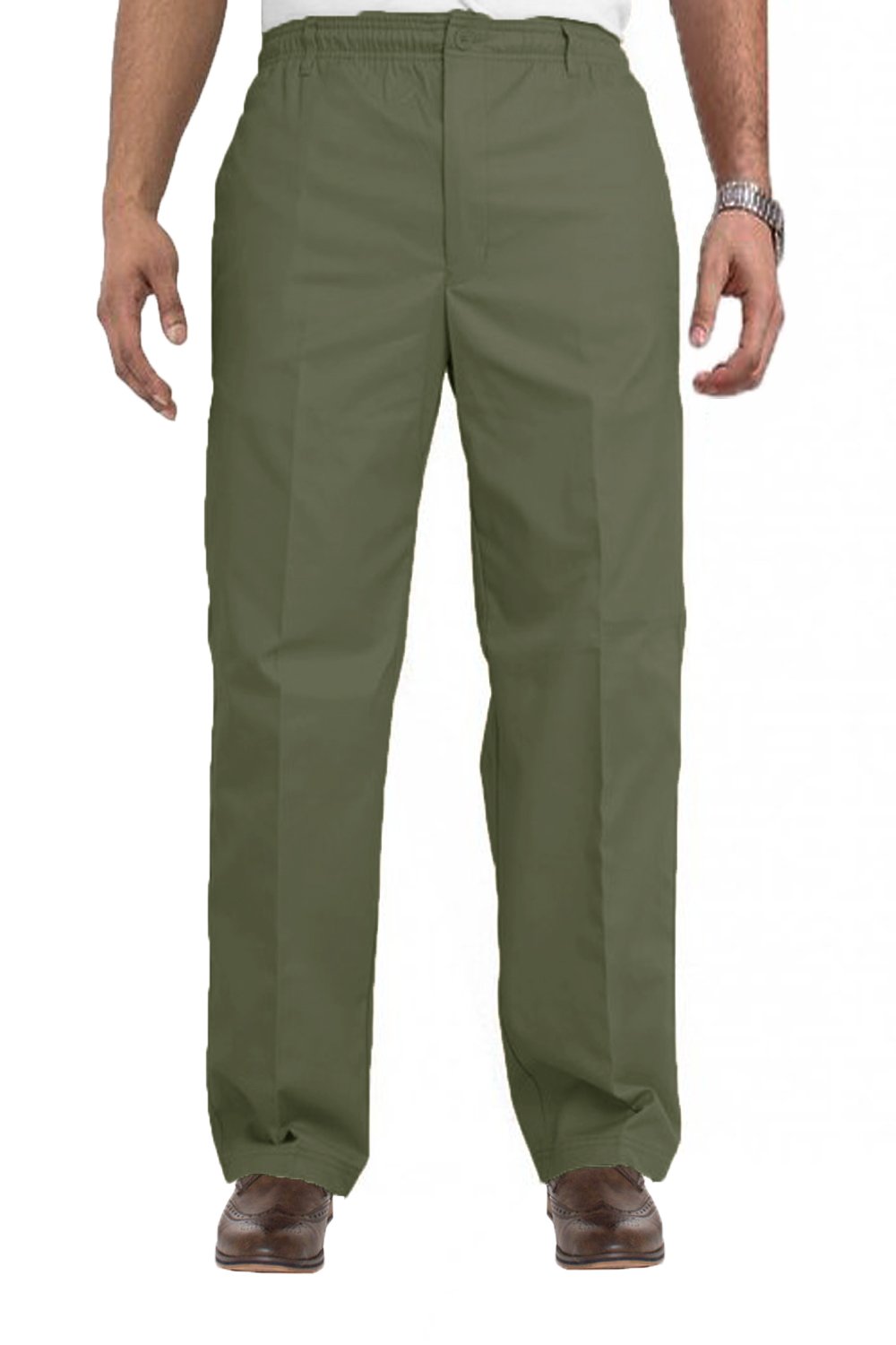 Carabou Mens Smart Rugby Trousers With Elasticated Waist (Available in 6 colours) Sizes: 32-60
