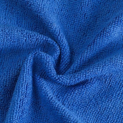 Image of SAMEZONE Microfiber Cleaning Cloth Roll 25x25 cm - Reusable, Washable Tear-Away Cleaning Rags for Home, Kitchen Surfaces, Garage & Auto Detailing Car, Dishes Cleaning Towels 20 Pack (1, Dark Blue)