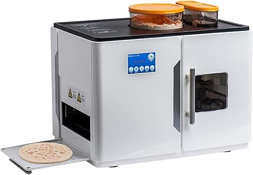 Fully Automatic Roti Chapati Maker Chapati Tortilla Pancake Flatbreads Pita Making Machine One Key to Make 20 Pcs/One Time for India Roti, Chapati, Flour Tortilla, Tawa, Dosa